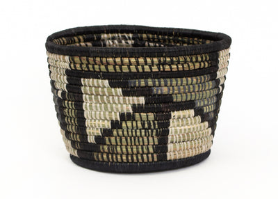 7" Medium Slate Mosaic Tapered Planter - KAZI