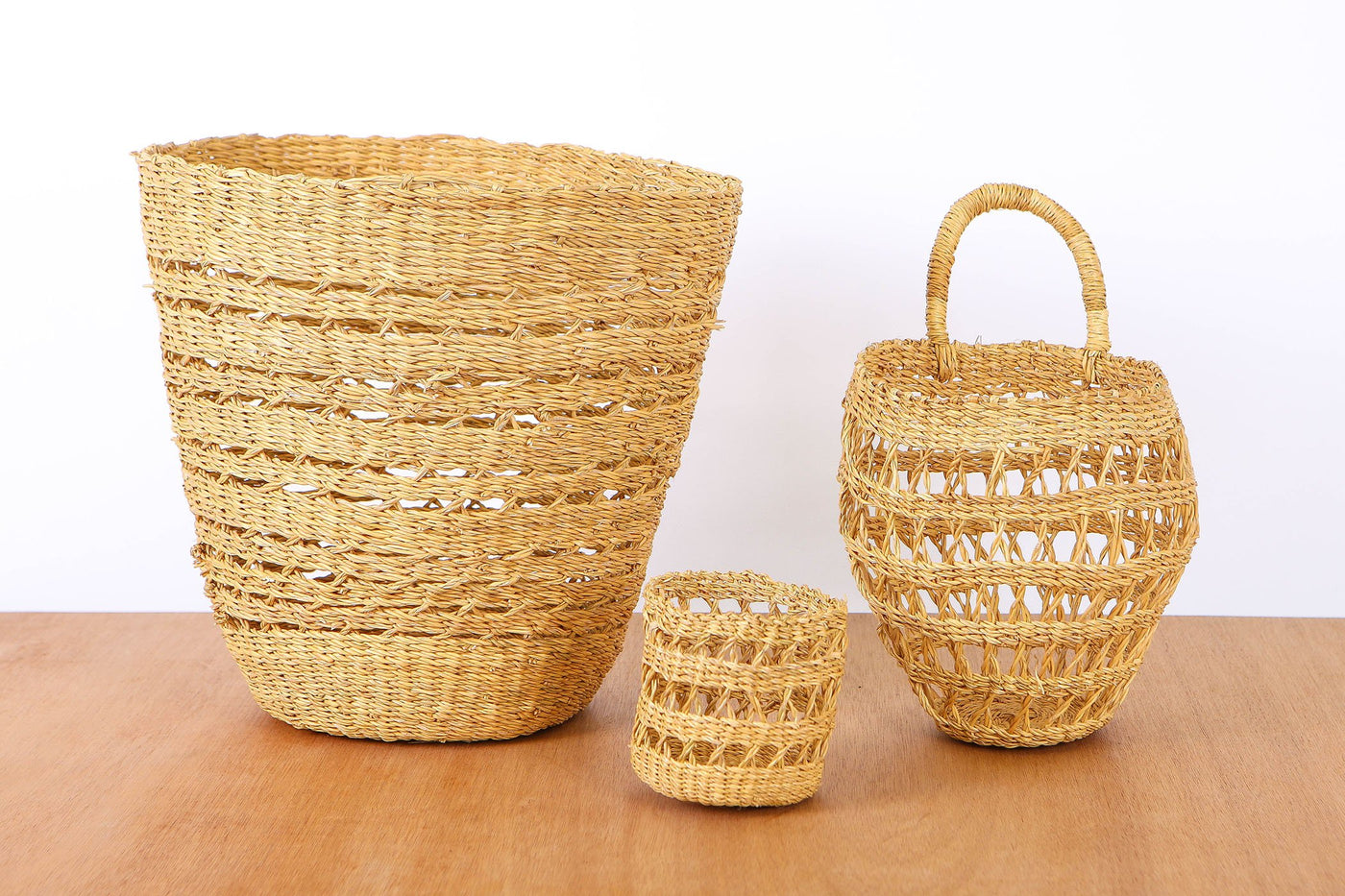 All Natural Lace Hanging Basket - KAZI