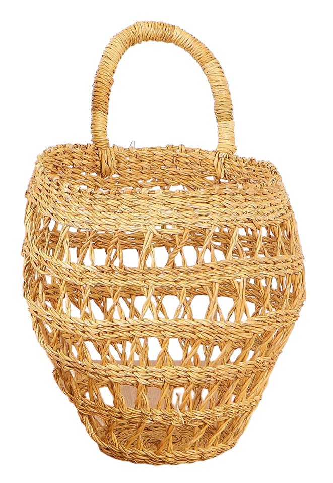 All Natural Lace Hanging Basket - KAZI
