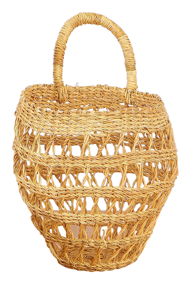 All Natural Lace Hanging Basket - KAZI