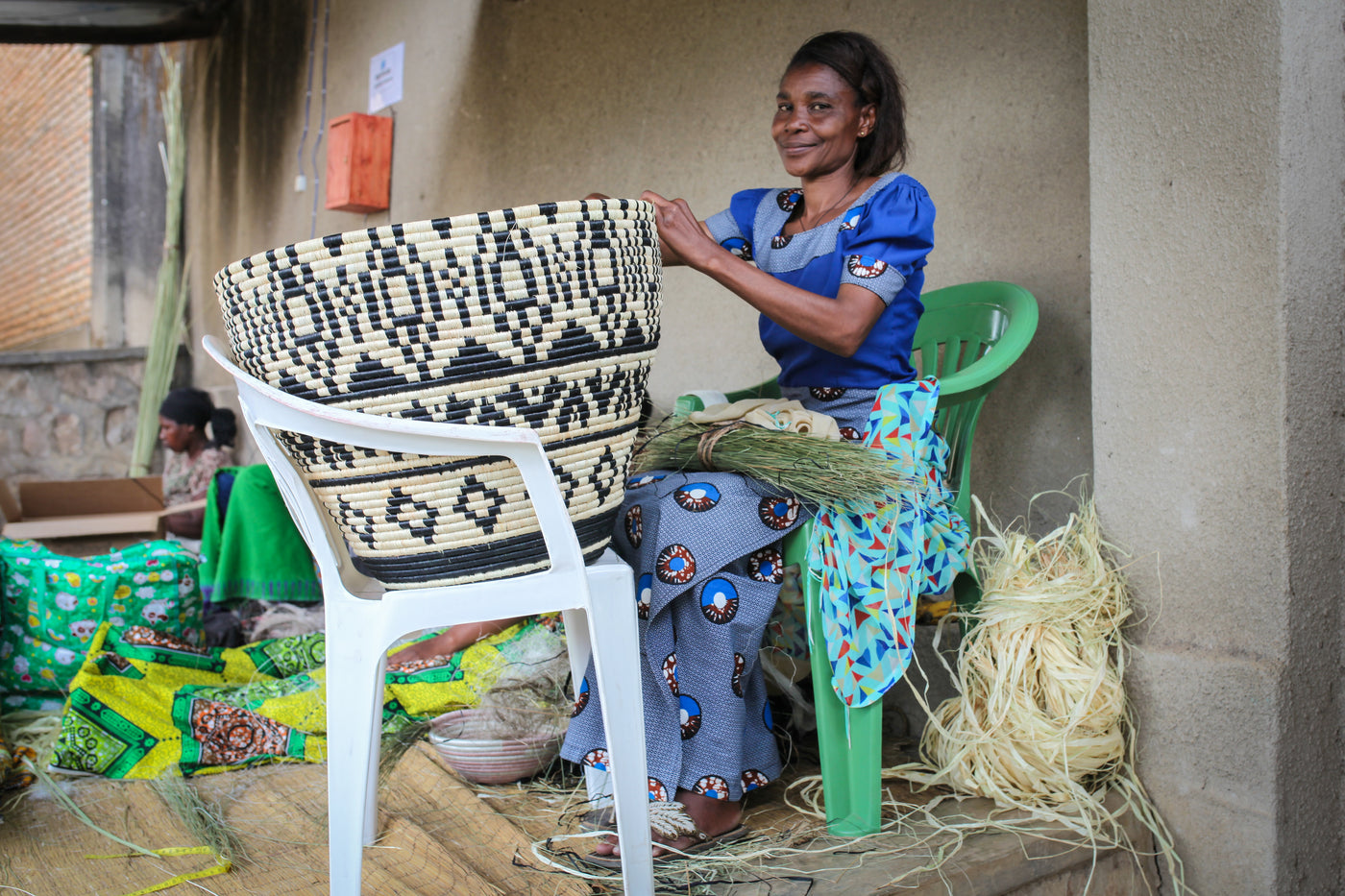 Aluna Large Floor Basket - KAZI