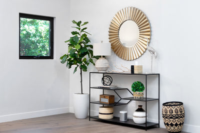 7" Medium Soft Gold Inzozi Tapered Planter - KAZI